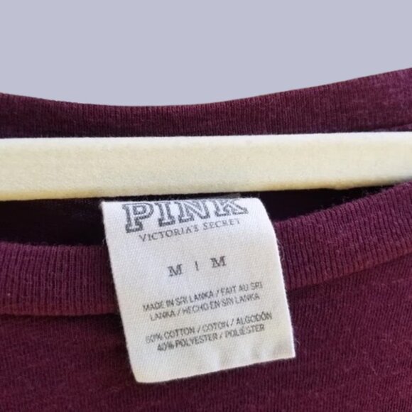 PINK Victoria's Secret Plum Long Sleeve Blouse | Moody Winter Athleisure Layer - Picture 5 of 8